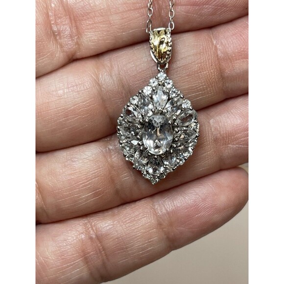 CHRYSOS STS 925 Sterling Silver Pendant And Chain Necklace New - Picture 11 of 13